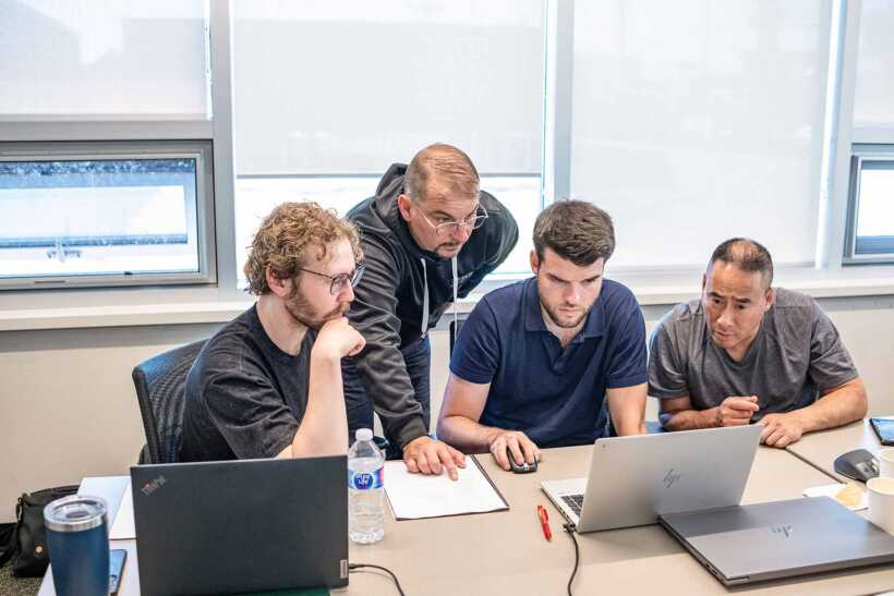Dustin Tessier helping engineers with IEC 61850 training