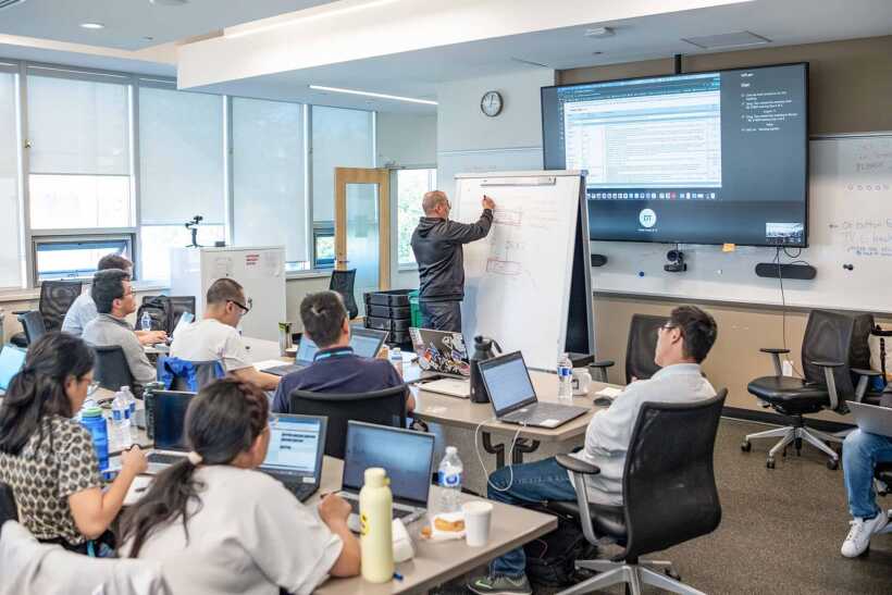 Dustin Tessier leading IEC 61850 training session